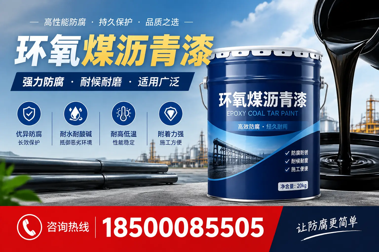 环氧煤沥青漆在不同气候条件下的表现分析,清远适用性